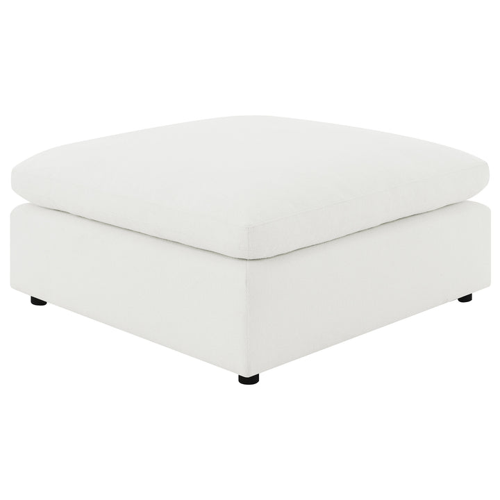 Raleigh - Boucle Upholstered Ottoman - Ivory