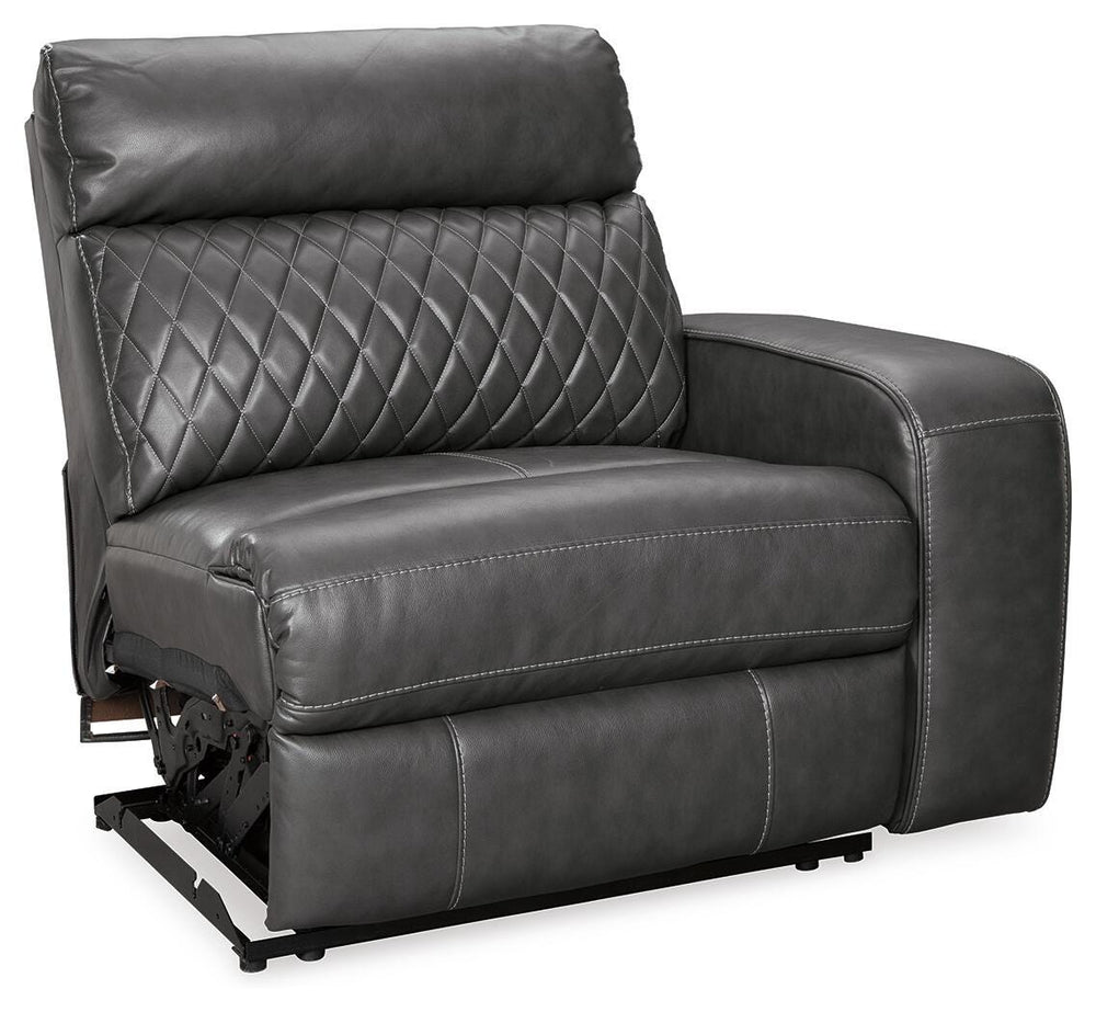 Samperstone 2-Piece Power Reclining Sectional Loveseat - Gray (4)