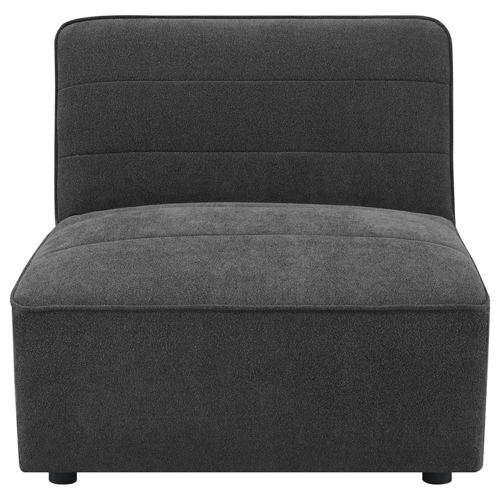 Coaster Furniture 552081 Sunny Upholstered Armless Chair Dark Charcoal
