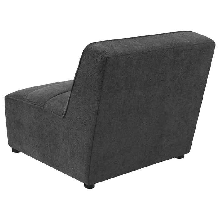 Coaster Furniture 552081 Sunny Upholstered Armless Chair Dark Charcoal
