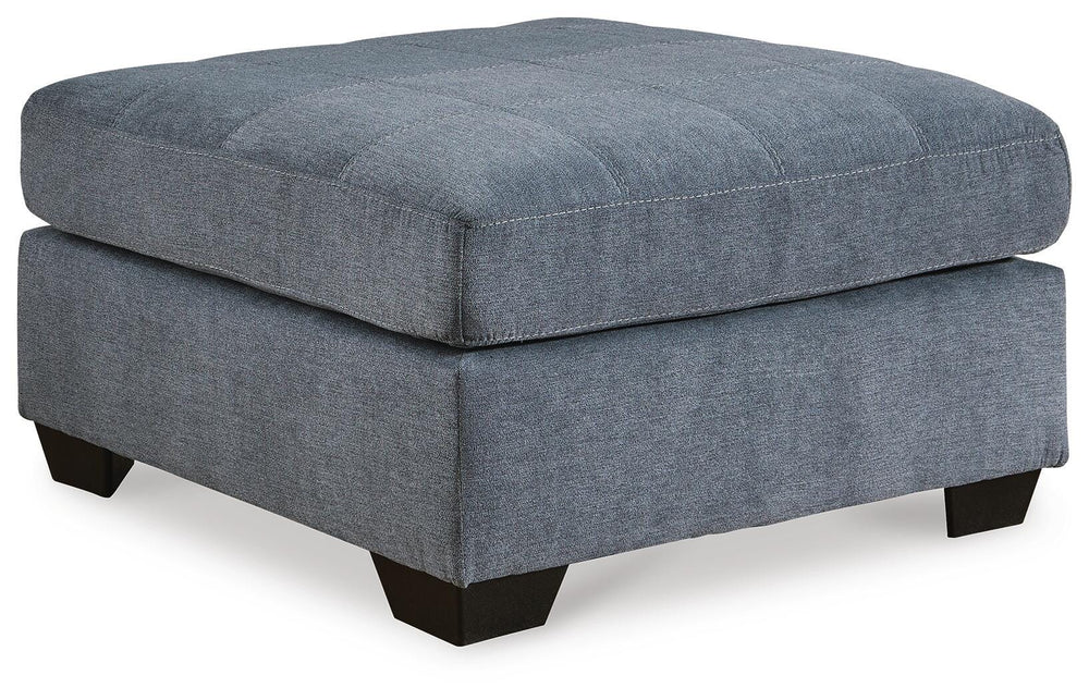 Marleton Oversized Accent Ottoman - Blue (1)