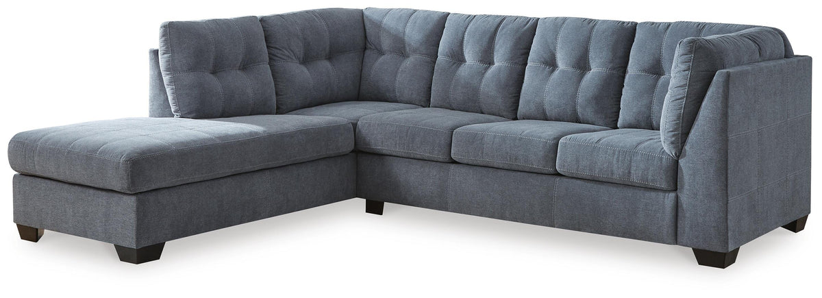 Marleton 2-Piece Sleeper Sectional with Chaise - Denim (1)