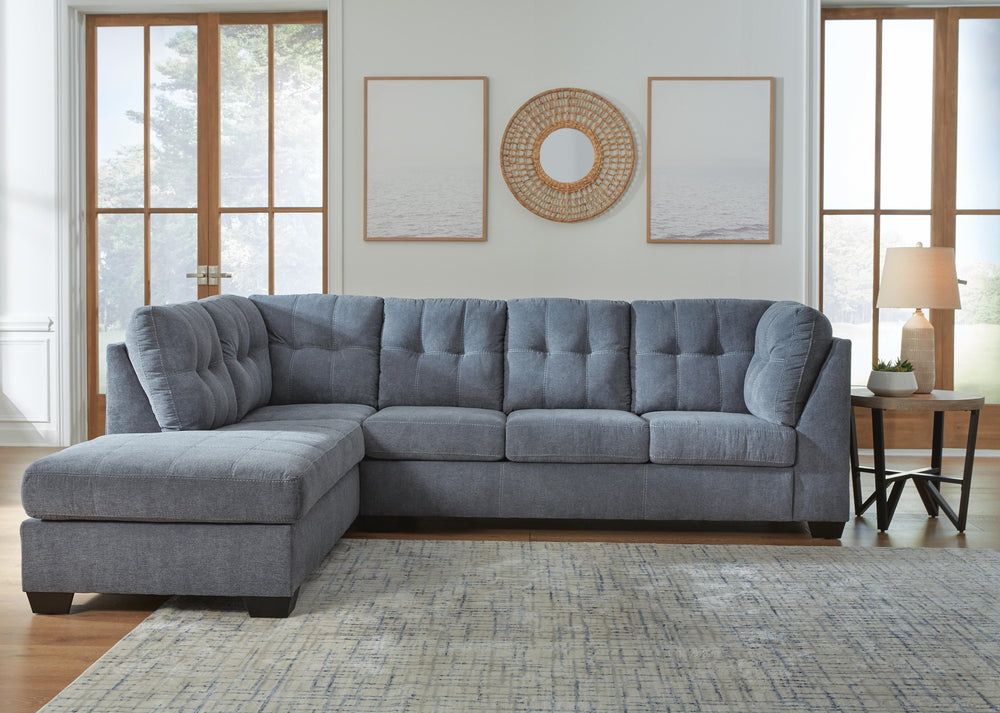 Marleton 2-Piece Sectional with Chaise - Denim (4)