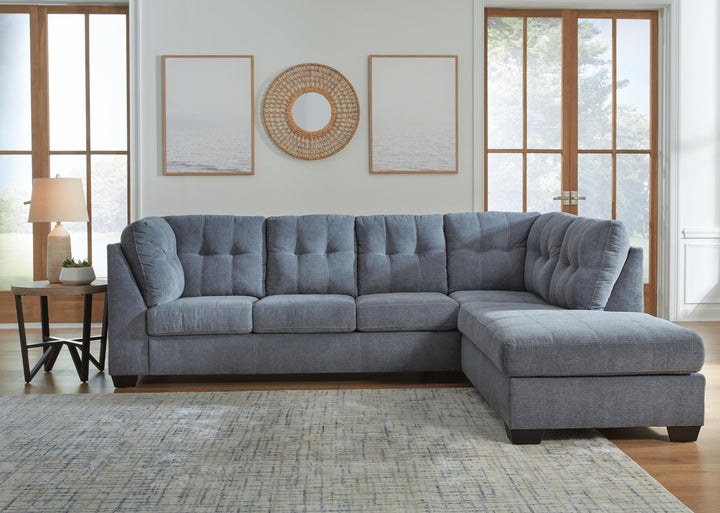 Marleton 2-Piece Sectional with Chaise - Denim (4)