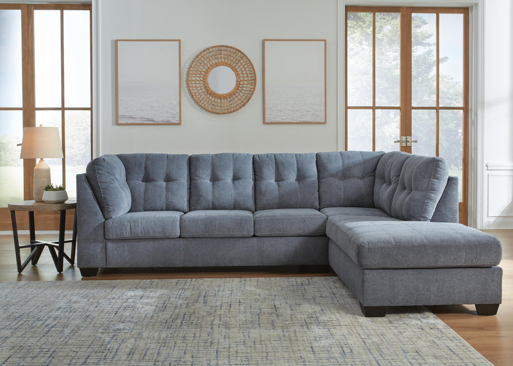 Marleton 2-Piece Sectional with Chaise - Denim (4)