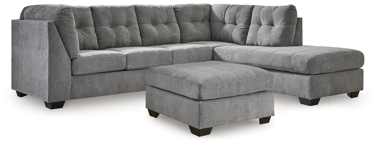 Marleton 2-Piece Sectional and Ottoman (1)