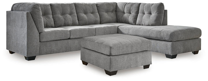 Marleton 2-Piece Sectional and Ottoman (1)