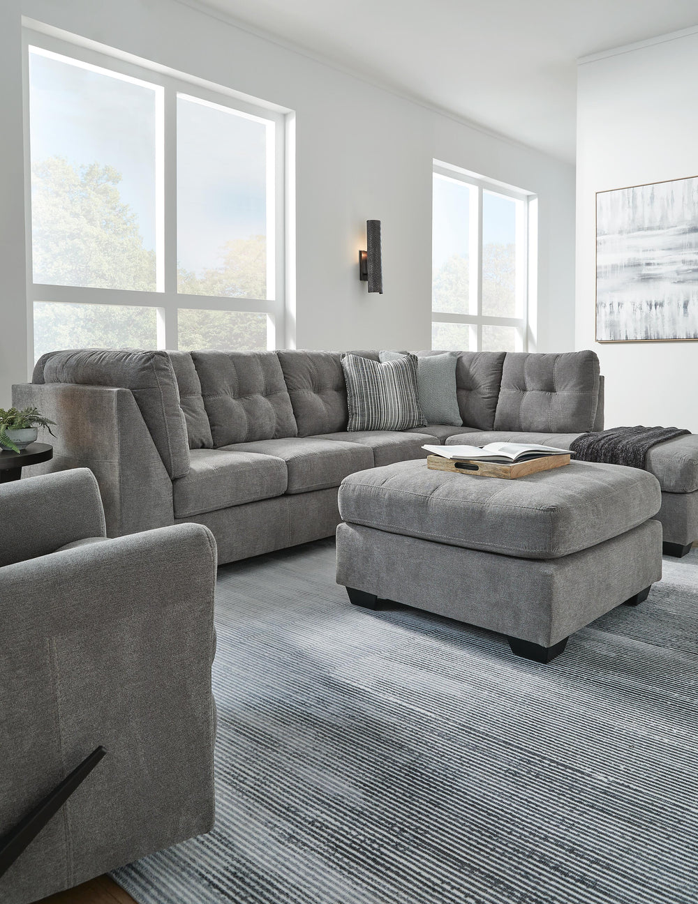 Marleton 2-Piece Sectional and Ottoman (12)