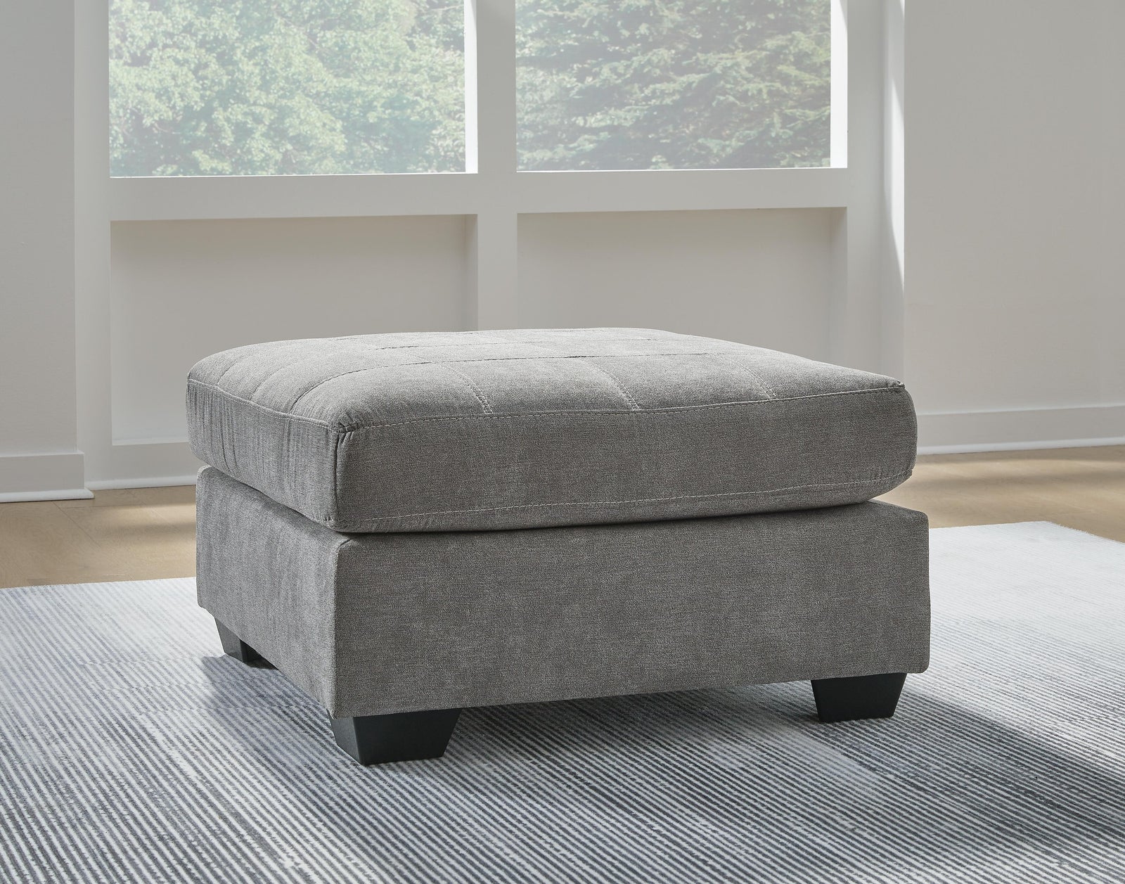 Marleton Oversized Accent Ottoman - Dark Gray (2)