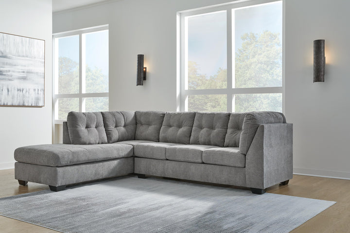 Marleton 2-Piece Sectional with Chaise - Gray (2)