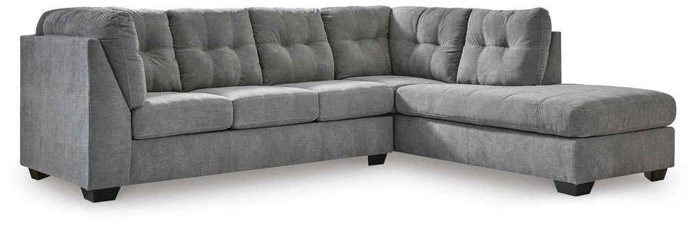 Marleton 2-Piece Sectional with Chaise - Gray (1)