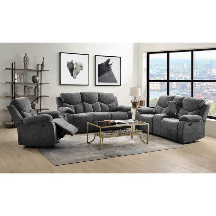 Kalen Motion Sofa in Gray Chenille