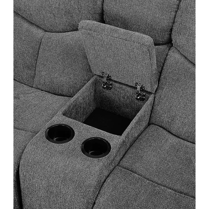 Kalen Motion Sofa in Gray Chenille