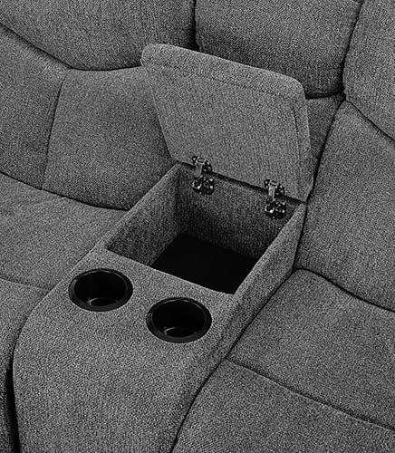 Kalen Motion Sofa in Gray Chenille