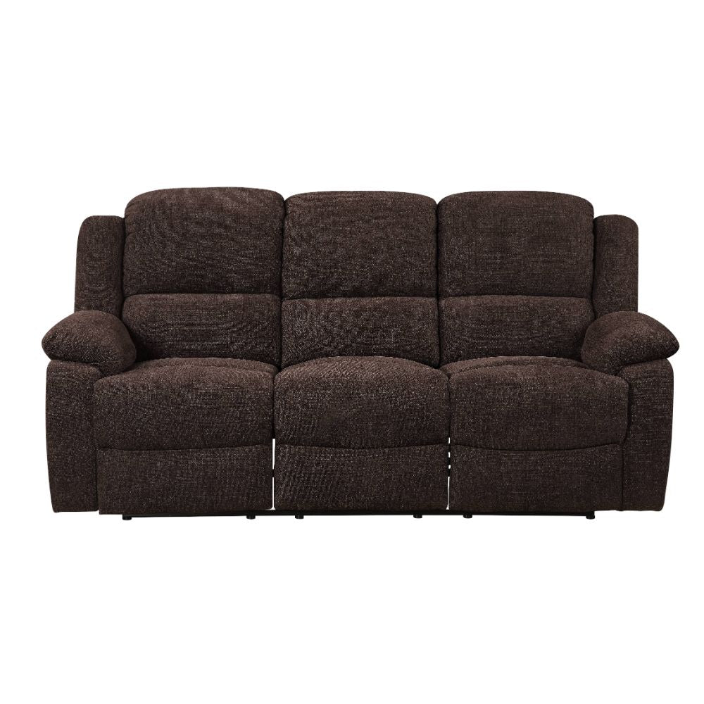 Madden Motion Sofa in Brown Chenille