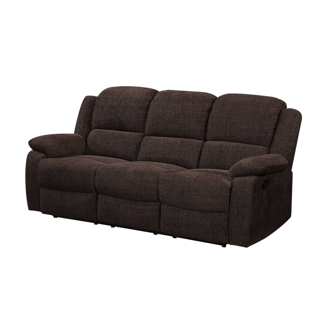Madden Motion Sofa in Brown Chenille