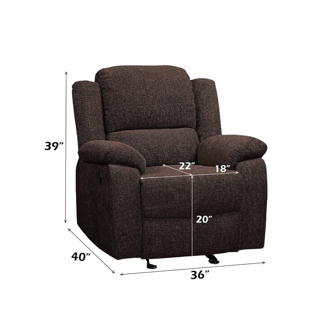 Madden Motion Glider Recliner in Brown Chenille
