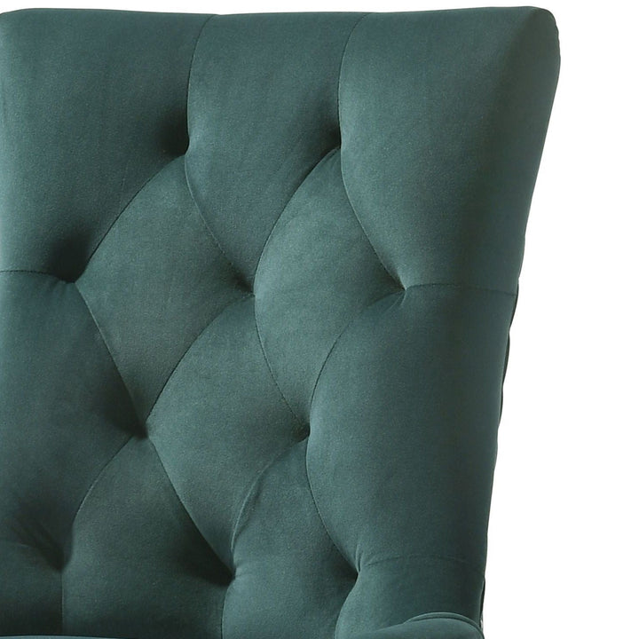 Farren - Velvet Weathered Side Chair (Set of 2) - Green