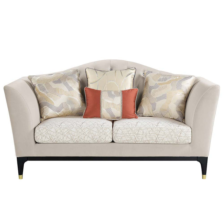 tayden-loveseat-with-4-pillows-beige-velvet