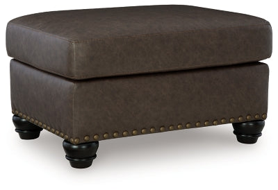 Roxmere Ottoman - Dark Brown - Dark Brown