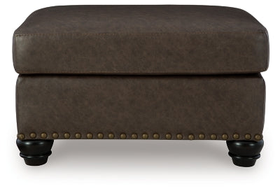 Roxmere Ottoman - Dark Brown
