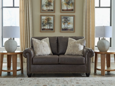 Roxmere Loveseat - Dark Brown