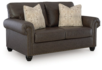 Roxmere Loveseat - Dark Brown - Dark Brown