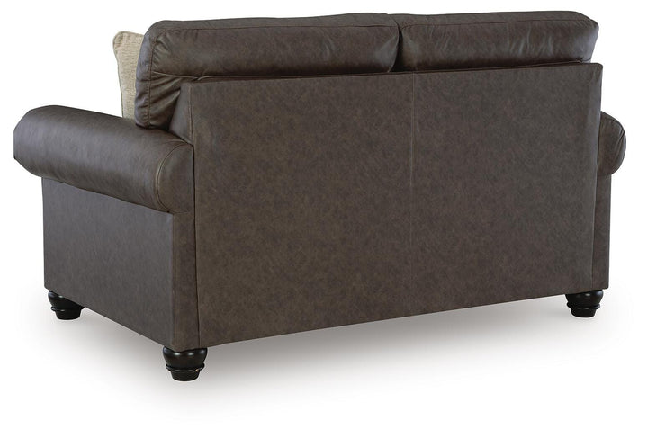 Roxmere Loveseat - Dark Brown (5)