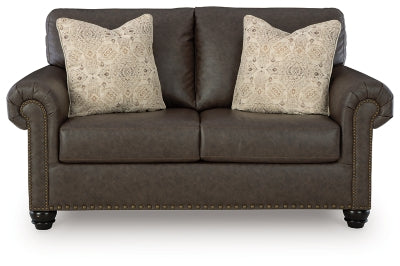 Roxmere Loveseat - Dark Brown