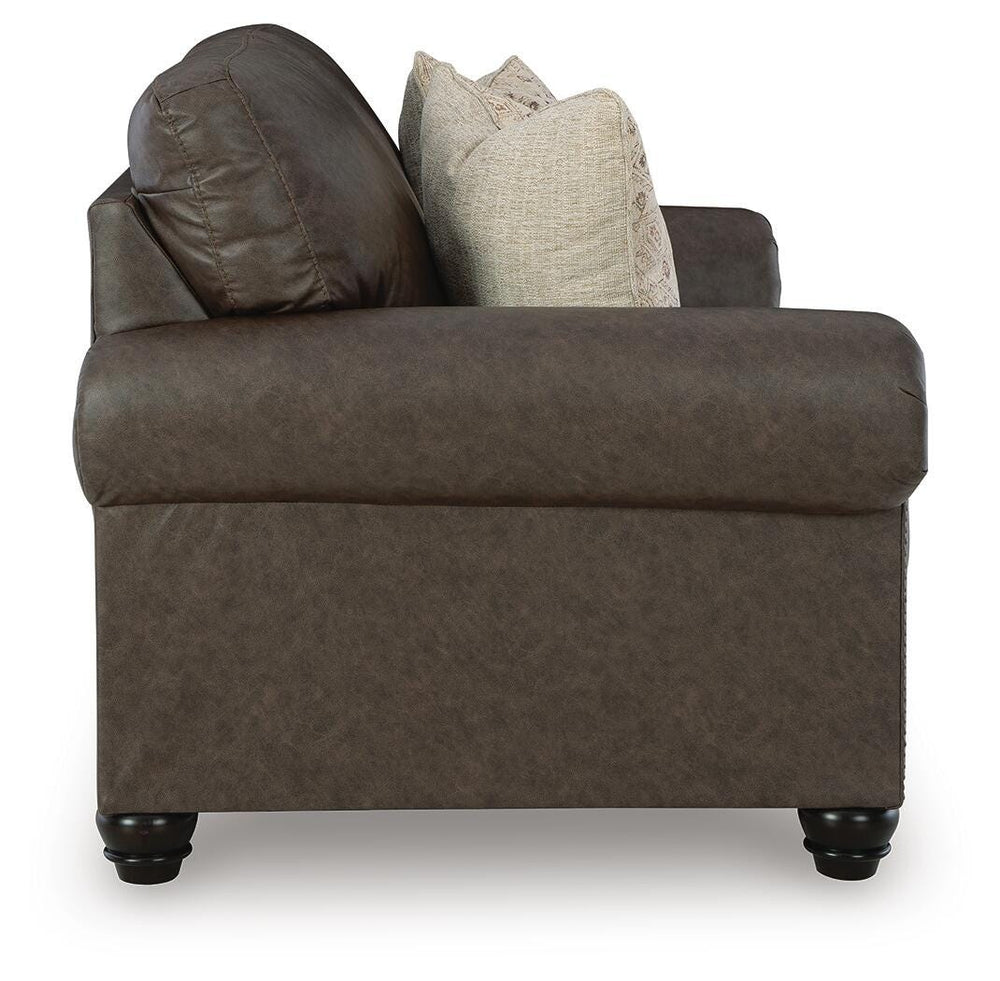Roxmere Loveseat - Dark Brown (4)