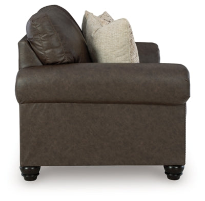Roxmere Loveseat - Dark Brown
