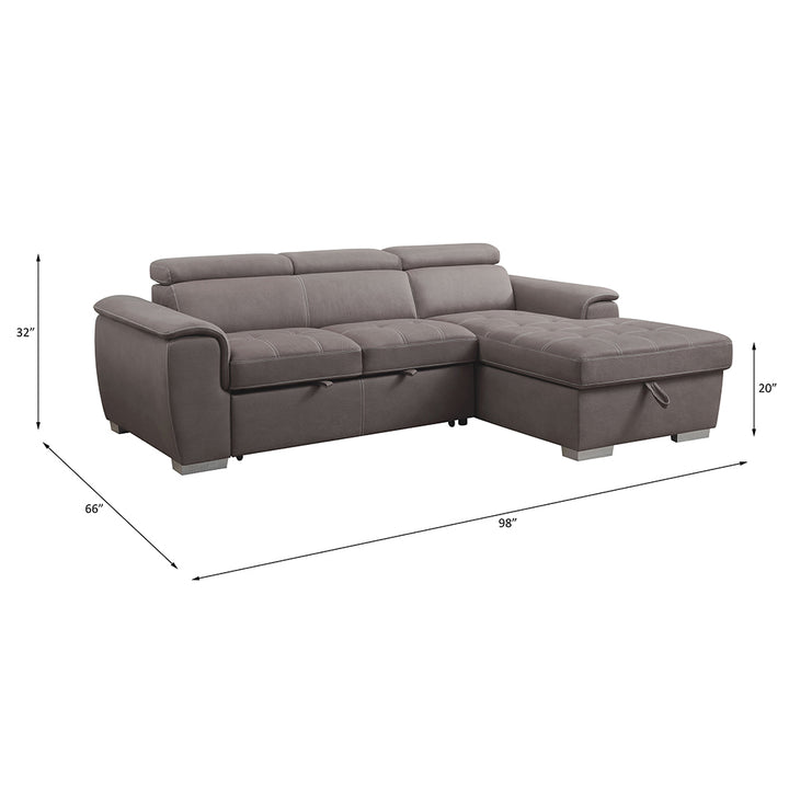 Haruko Sectional Sofa with Storage