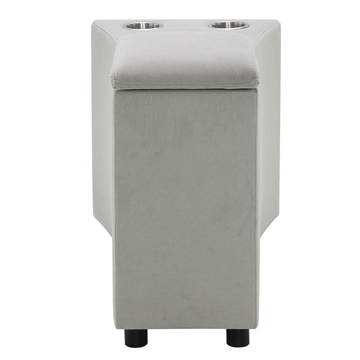 Emee - Console With USB - Gray Corduroy