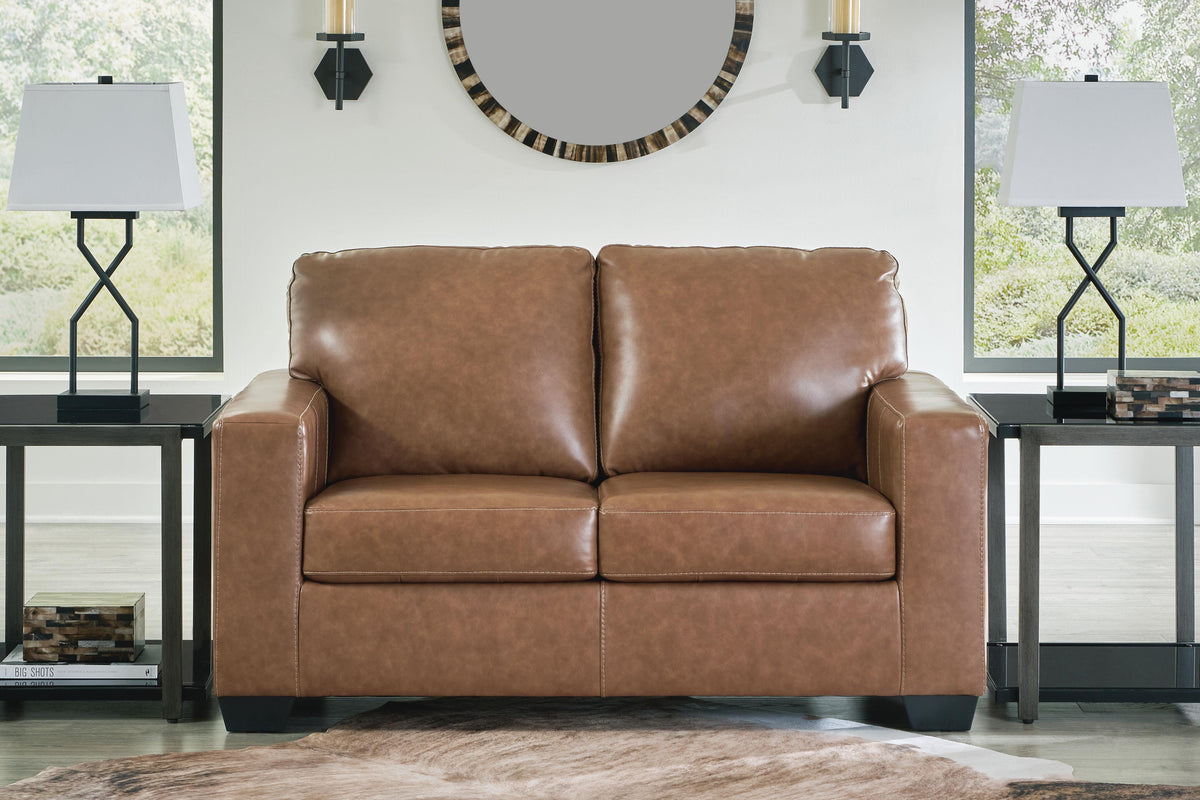 Bolsena Loveseat - Caramel (2)