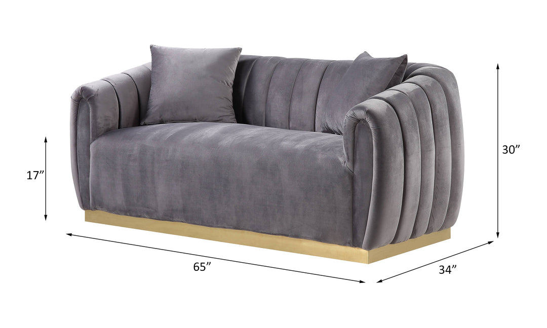 Elchanon Loveseat with 2 Pillows