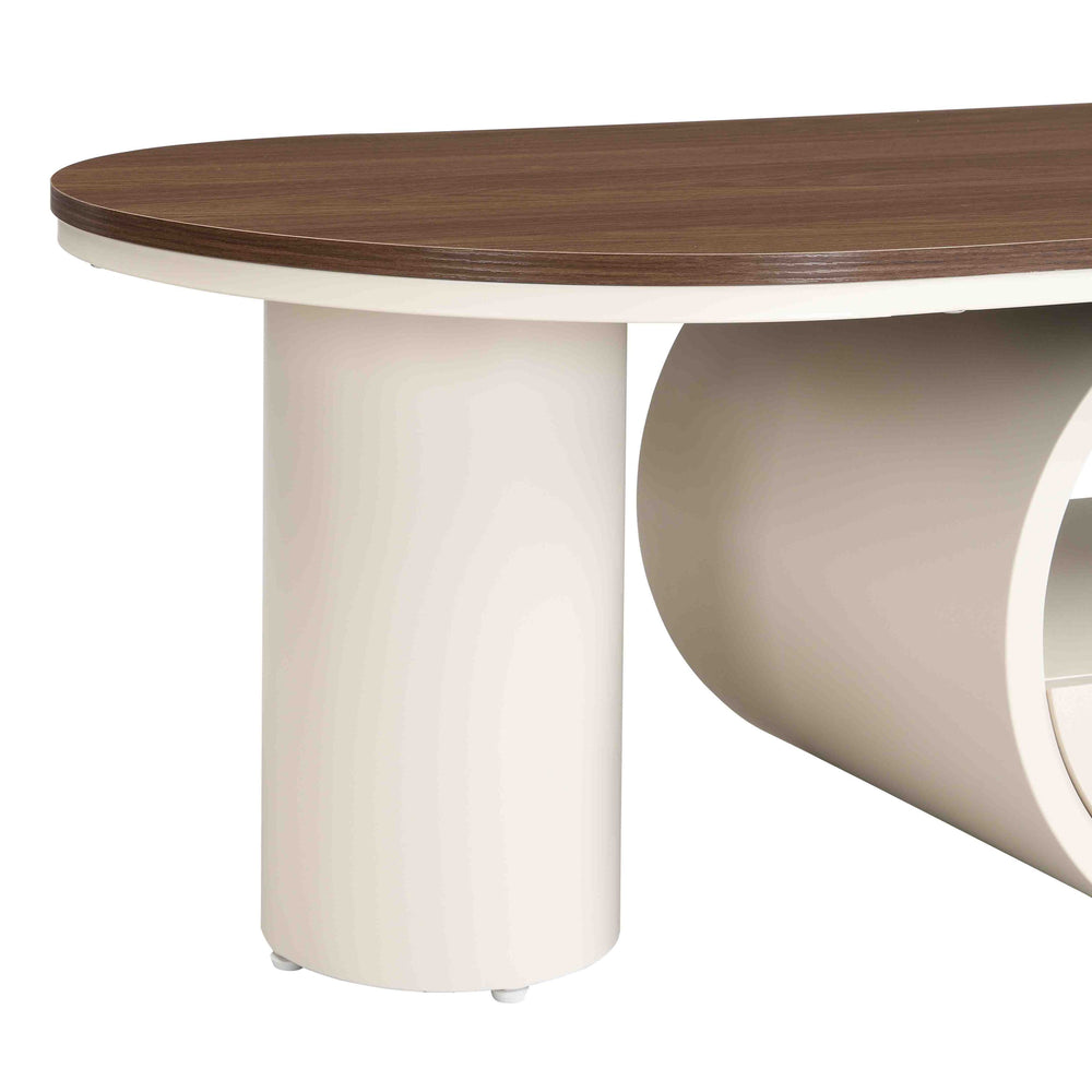 luxury-oval-coffee-table-with-storage-drawer-white-metal-center-table