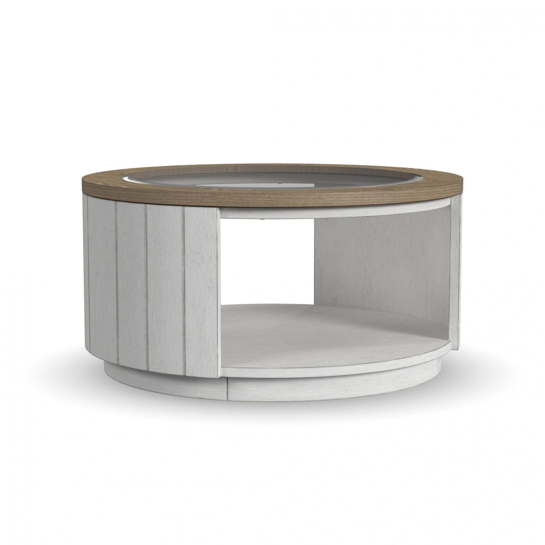 flexsteel-w1072-0341-melody-round-coffee-table-with-casters-white