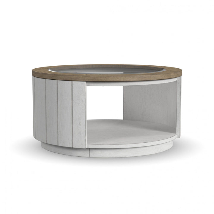 flexsteel-w1072-0341-melody-round-coffee-table-with-casters-white