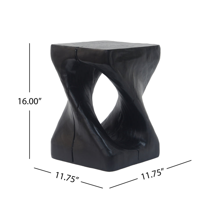 twisted-shape-side-table-with-wood-like-texture-in-black-magnesium-oxide