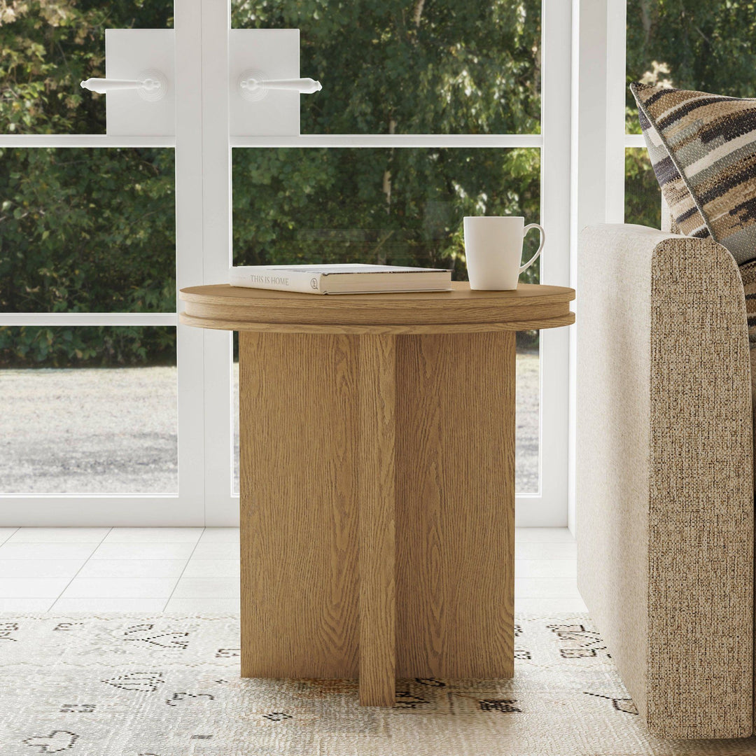 flexsteel-w1025-02-waterfall-round-end-table-light-brown