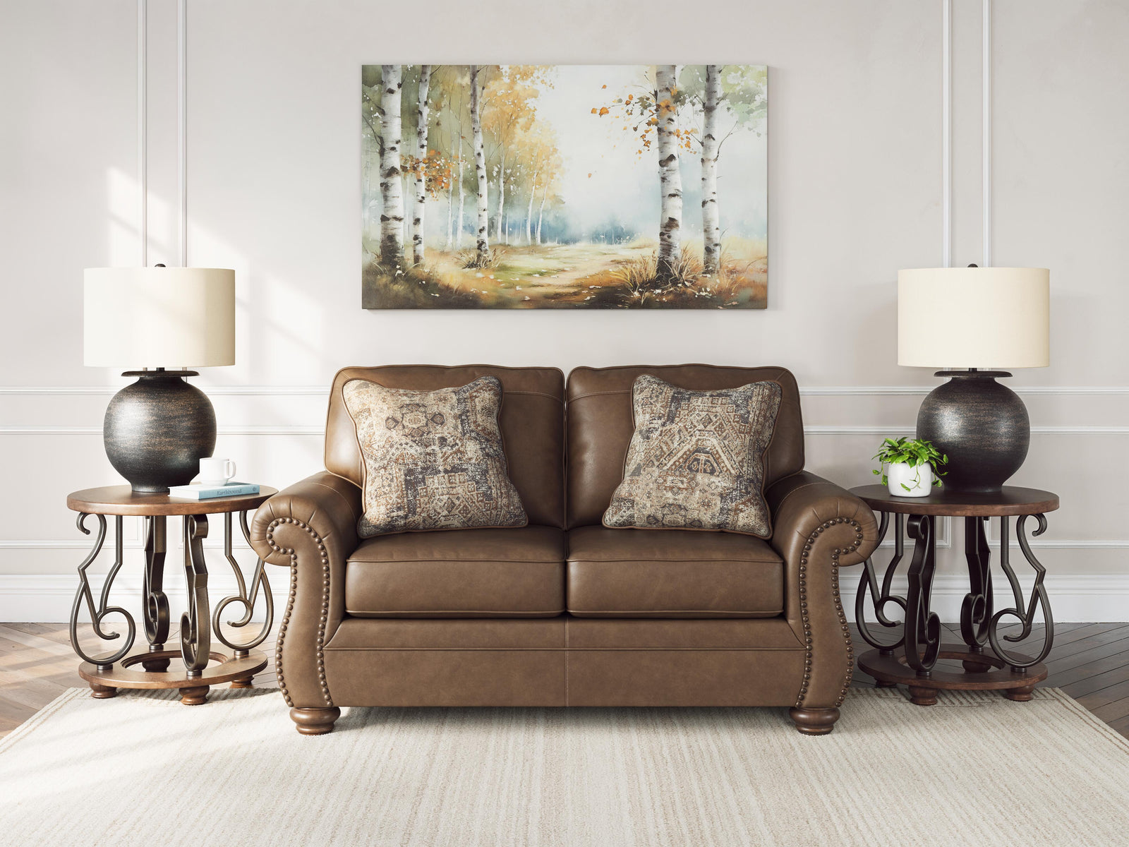Chasemore Loveseat - Dark Brown (2)