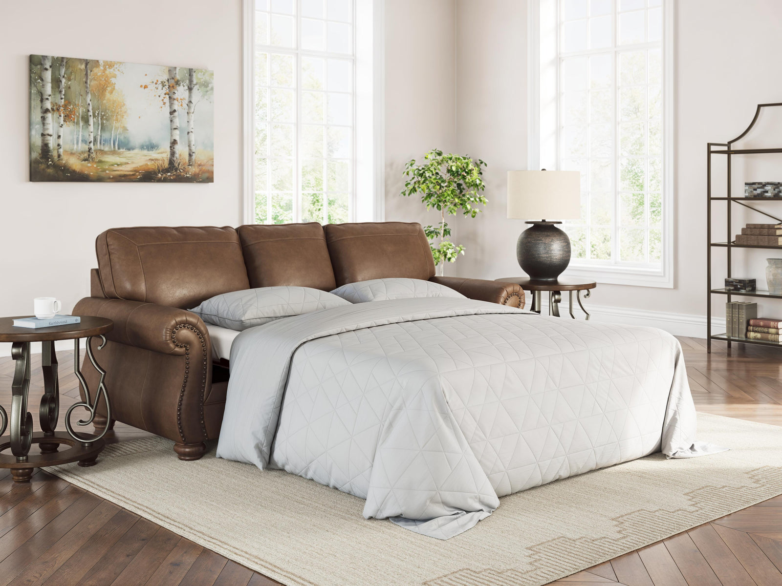 Chasemore Queen Sofa Sleeper - Dark Brown (2)