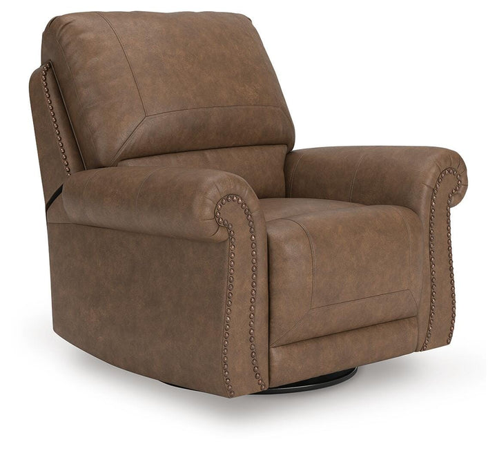 Chasemore Swivel Glider Recliner - Dark Brown (1)