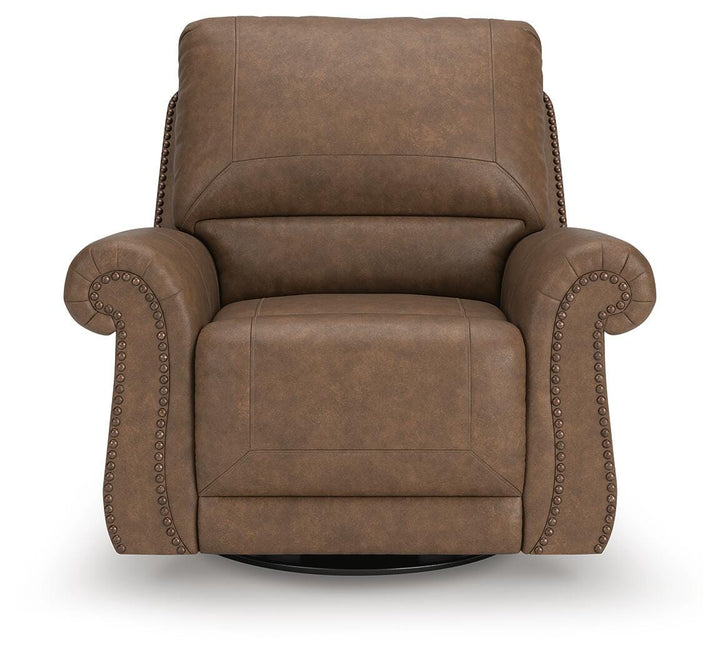Chasemore Swivel Glider Recliner - Dark Brown (3)