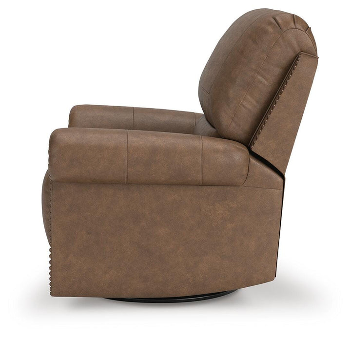 Chasemore Swivel Glider Recliner - Dark Brown (7)