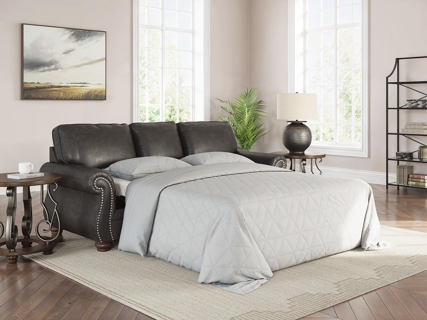Chasemore Queen Sofa Sleeper - Dark Gray (2)