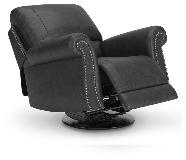 Chasemore Swivel Glider Recliner - Dark Gray (3)