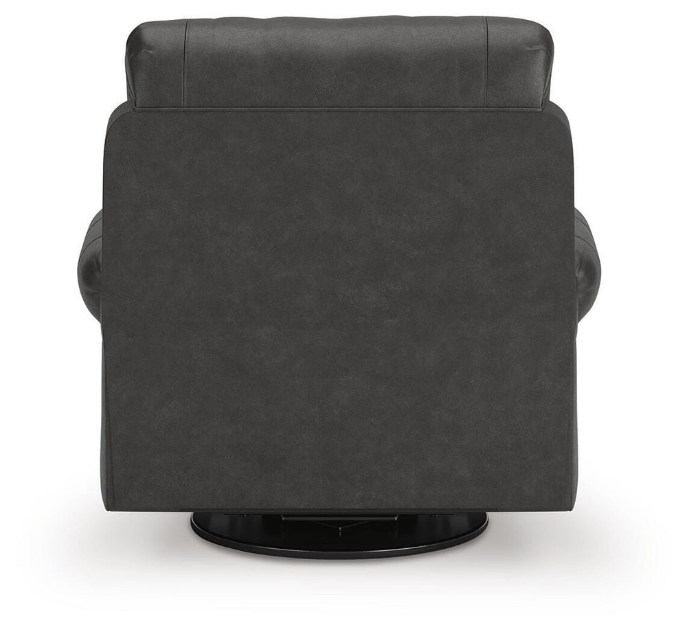 Chasemore Swivel Glider Recliner - Dark Gray (7)