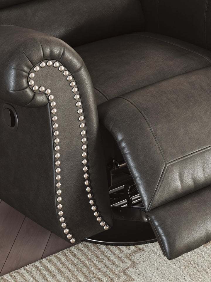 Chasemore Swivel Glider Recliner - Dark Gray (10)