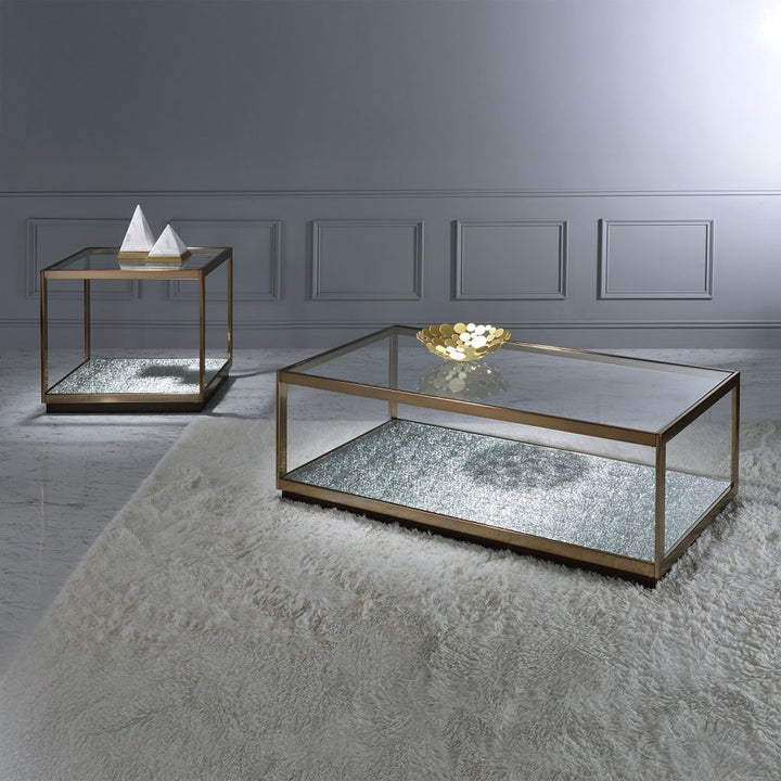 Kaia - Coffee Table - Glass & Gold